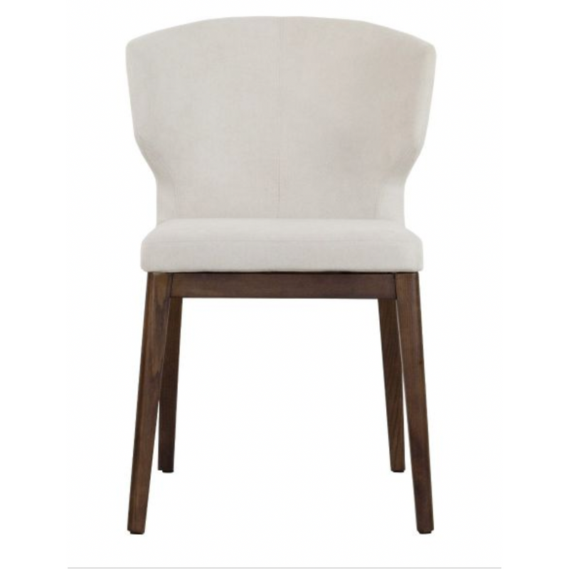 Heather Dining Chair - Fabric with Solid Ash Base