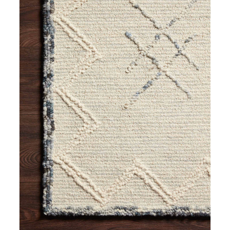 Leela Rug - Ocean / White