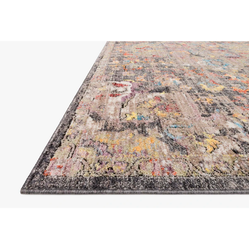 Medusa Area Rug - Charcoal and Fiesta