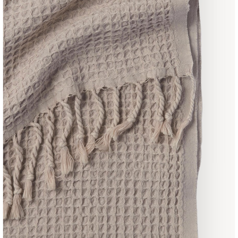 Stonewashed Waffle Hand Towel - Clay