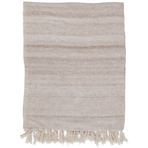 Woven Wool and Cotton Throw