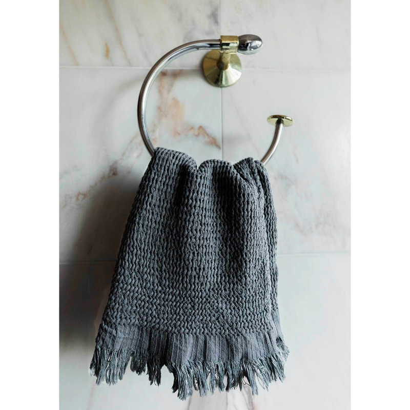 Hand Towel - Wave - Charcoal