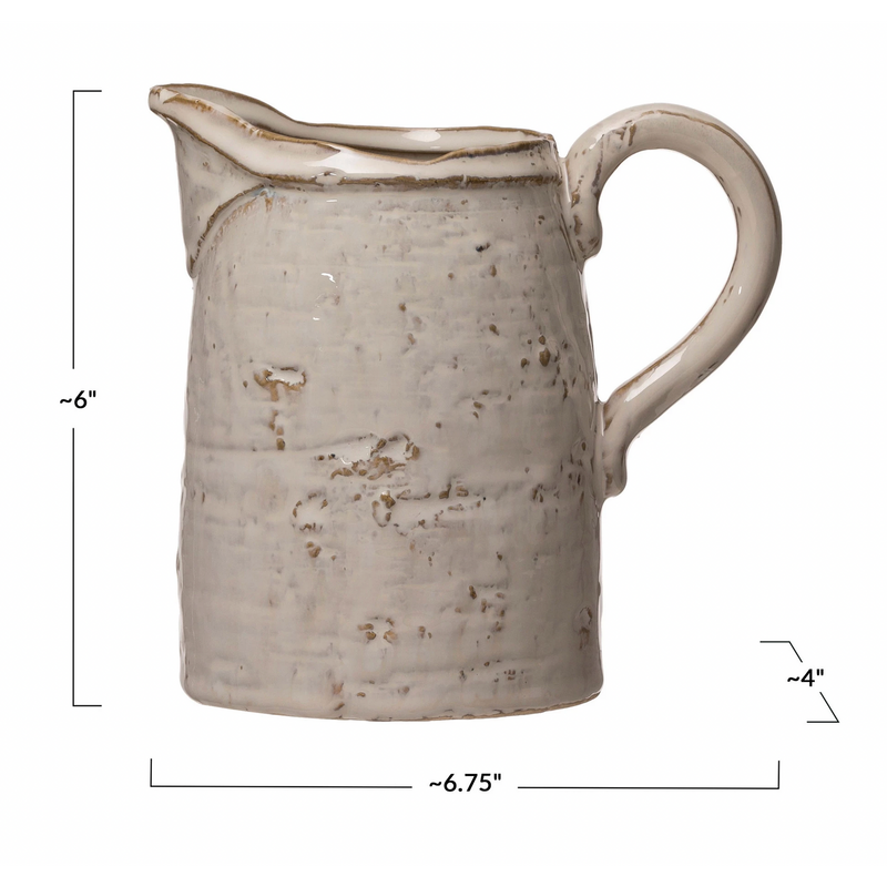 Stoneware Pitcher