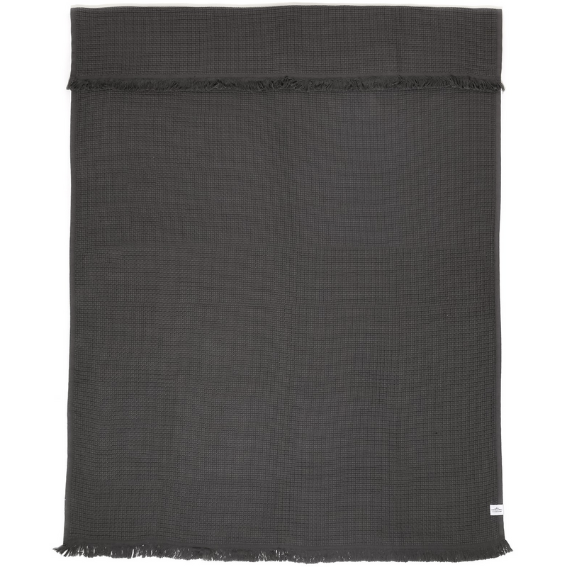 Tofino Towel Co - Turkish Throw 100% cotton The Nala- Iron Grey