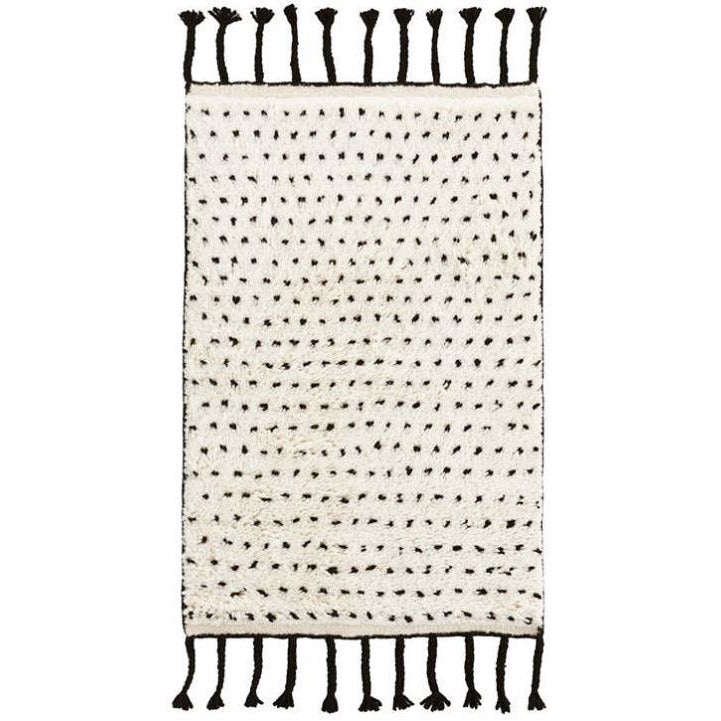 Speck Black Hand Knotted Wool Rug