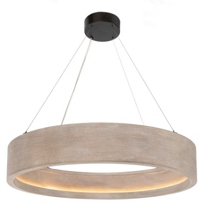 Baum Small Chandelier in Bushed Oak