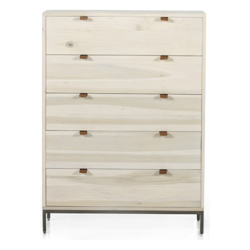 Trey 5 Drawer Dresser in Dove Poplar