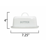 Enameled Butter Dish