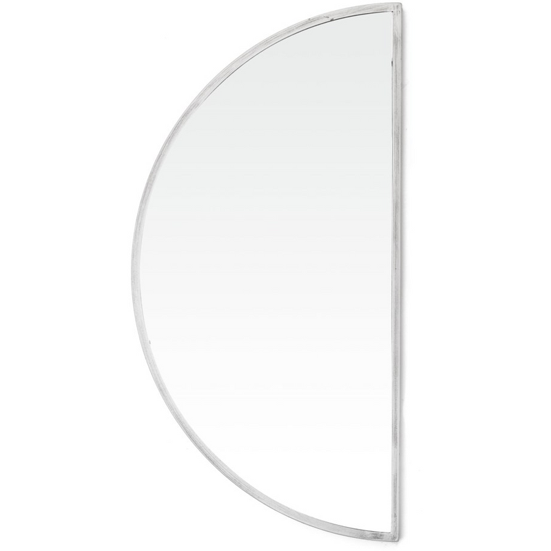 Tasha Large Half Moon Mirror Silver