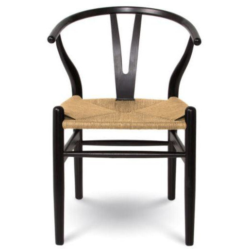 Frida Dining Chair - Black and Natural