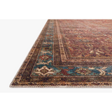 Layla Rug - Brick / Blue