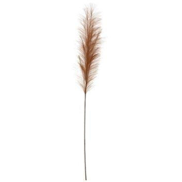 Faux Pampas Grass Plume, Terra-cotta Color