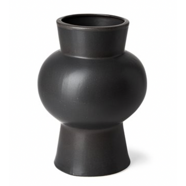 Laforge Black Ceramic Vase Medium