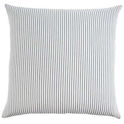 Ticking Cushion - Navy