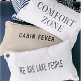 We are Lake People Lumbar Cushion