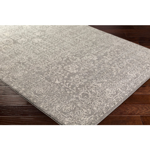 Harput Rug in Charcoal and Grey