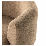 Tybalt Swivel Chair - Sheepskin Camel