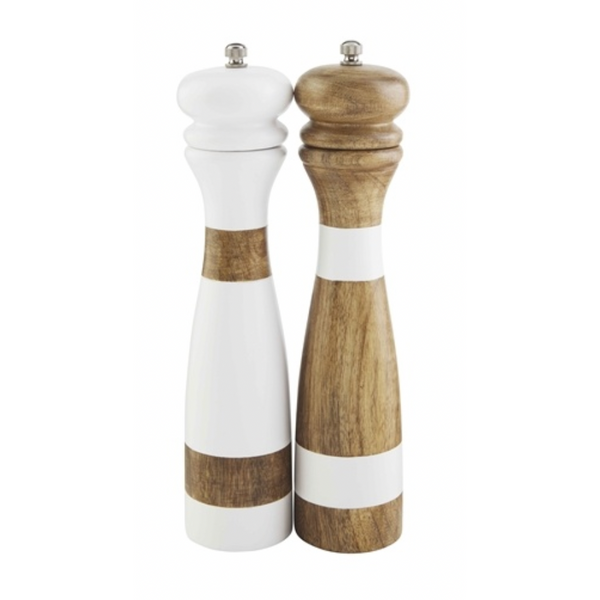 Wood Strap Salt &amp; Pepper Grinder Set