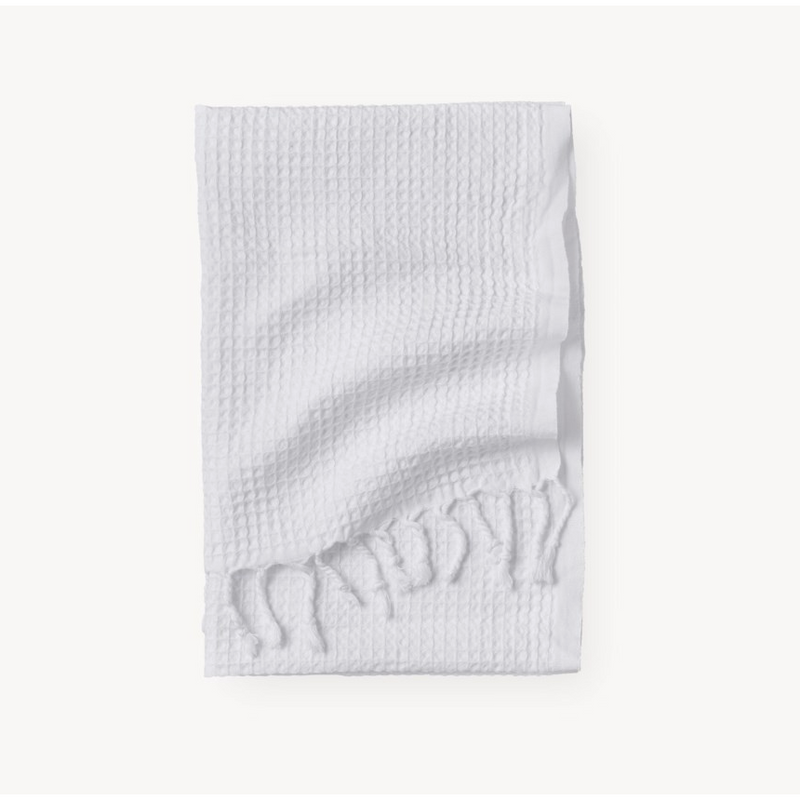 Stonewashed Waffle Hand Towel - Clay