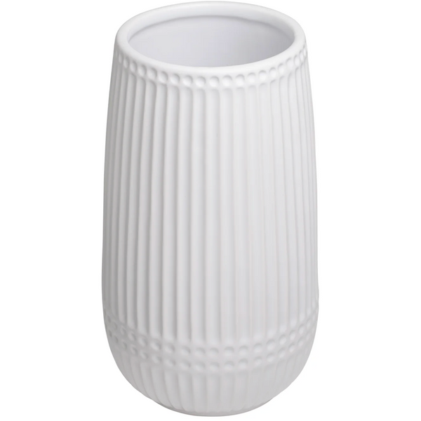 Aurora Ribbed Dot Vase - 9.5h"