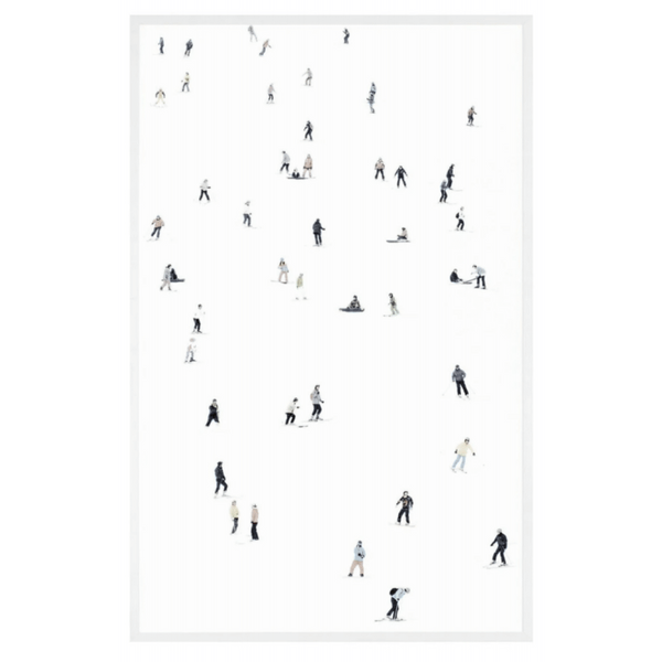 Down Hill Artwork - White Frame