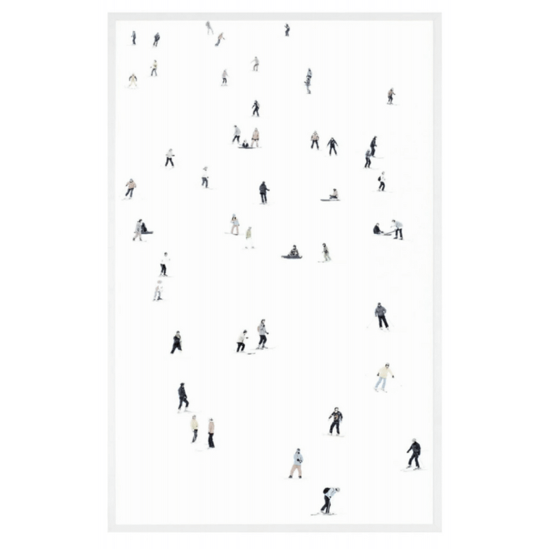 Down Hill Artwork - White Frame