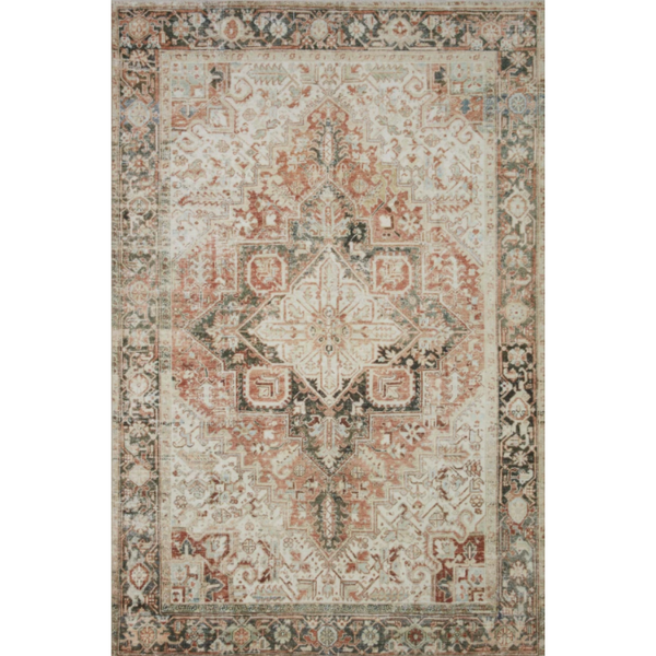 Lenna Rust &amp; Charcoal Area Rug