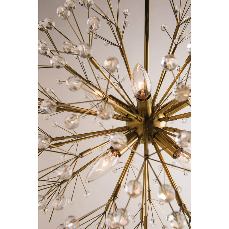 Dunkirk Chandelier - Aged Brass