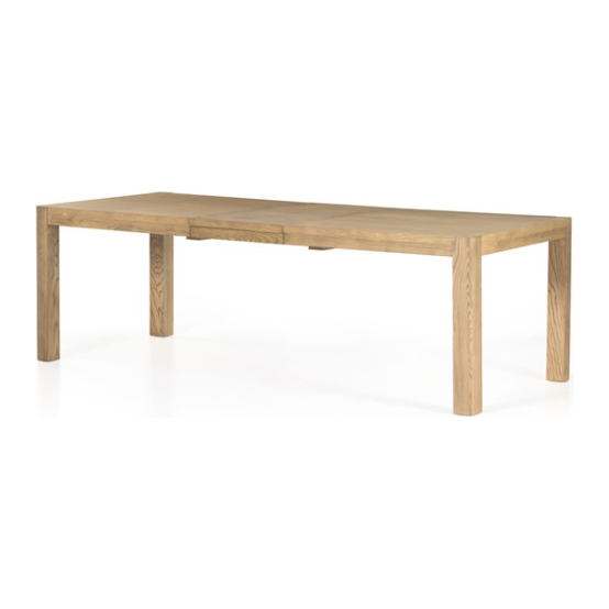 Zuma Extendable Dining Table in Dune Ash