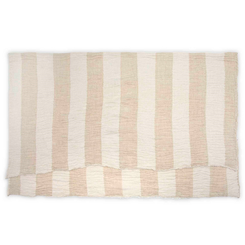 Linen Crinkle Throw