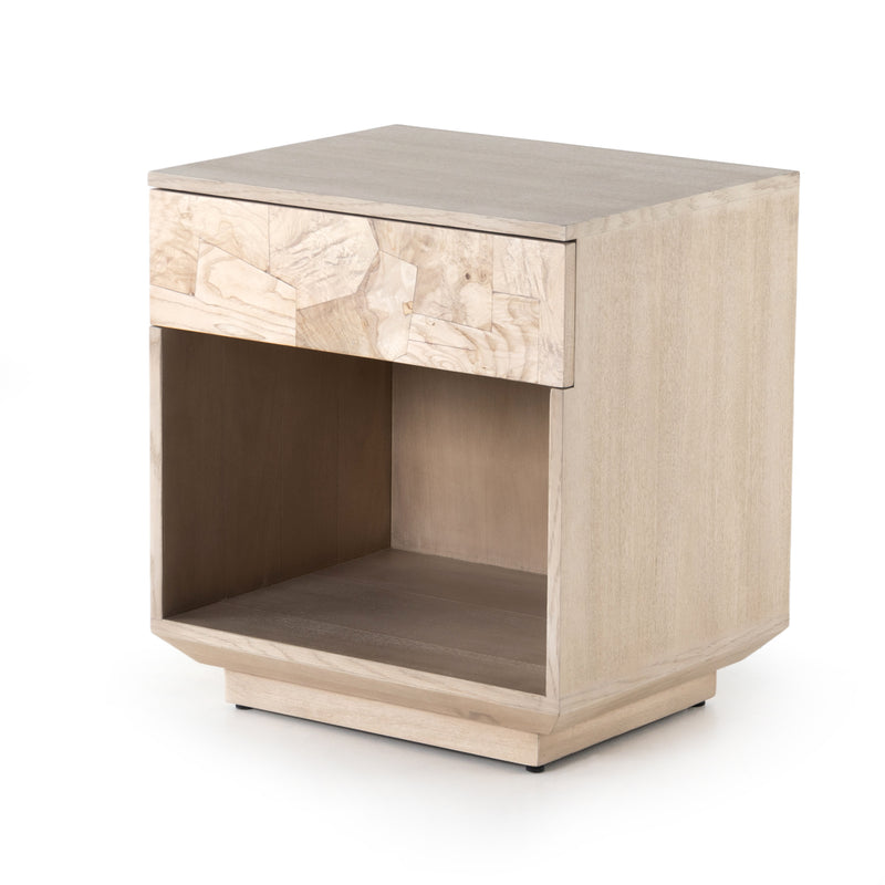 Journey Nightstand in White Mahogany