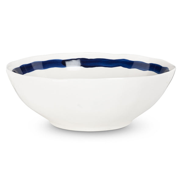 Stripe Rim Large Bowl