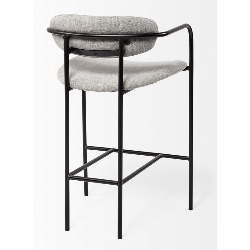 Parker Grey Fabric Counter Stool