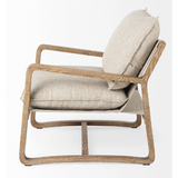 Brayden Accent Chair Beige Fabric