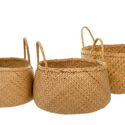 Sable Seagrass Baskets Set of 3