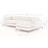 Grammercy 2 Piece Chaise Sectional - Bennett Moon