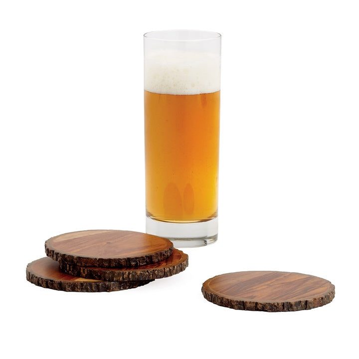 Sienna Wooden Coasters, Set of Four