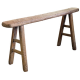 Antique Skinny Wooden Bench - 50"