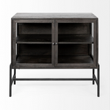 Arelius Accent Cabinet - Black Brown