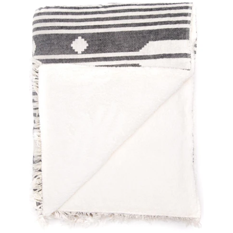 Tofino Towel co - The Arrow Throw Series - Granite