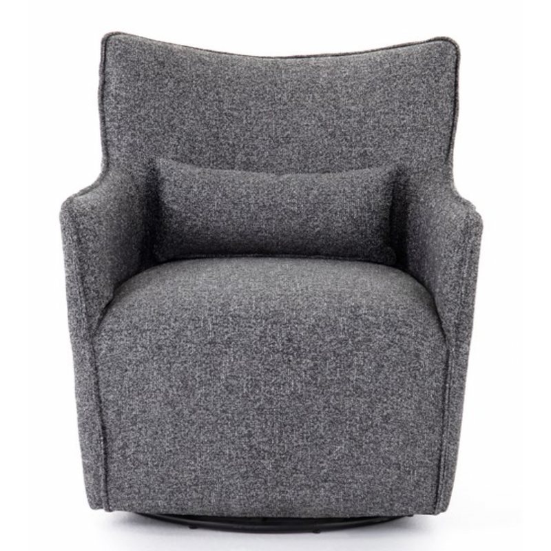 Kimble Swivel Chair in Bristol Charcoal