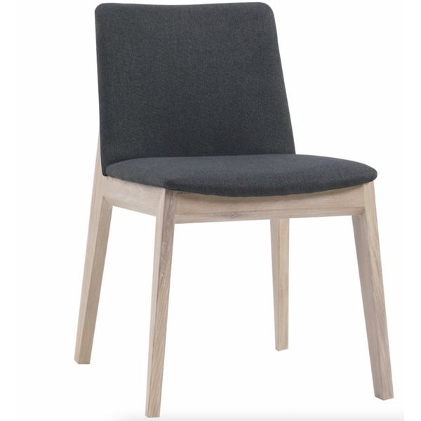 Dylan Oak Dining Chair in Dark Grey