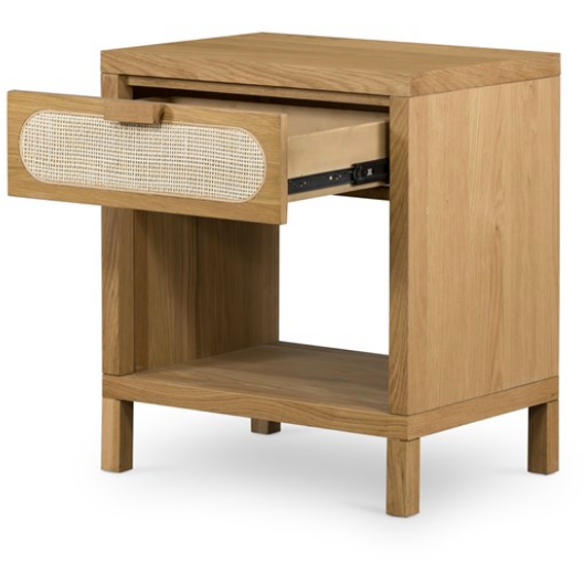 Allegra Nightstand - Natural Cane