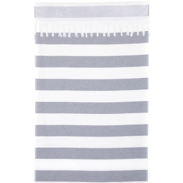 Tofino Towel Co - Turkish Towel 100% cotton The Loki- Charcoal Grey