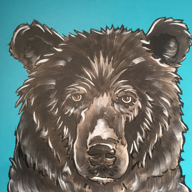 Timothy Hoey Artwork: Teal Bear