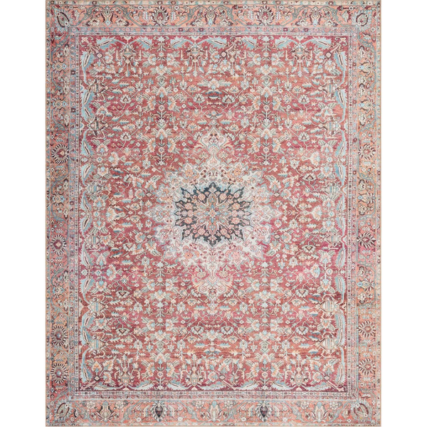 Wynter Rug - Tomato/Teal