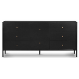 Soto 8 Drawer Dresser in Black