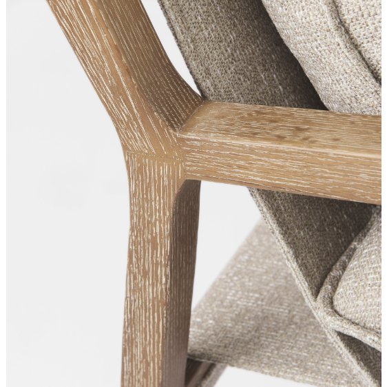 Brayden Accent Chair Beige Fabric