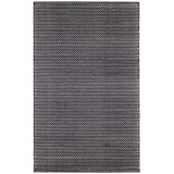 Herringbone Black/Ivory Indoor/Outdoor Rug