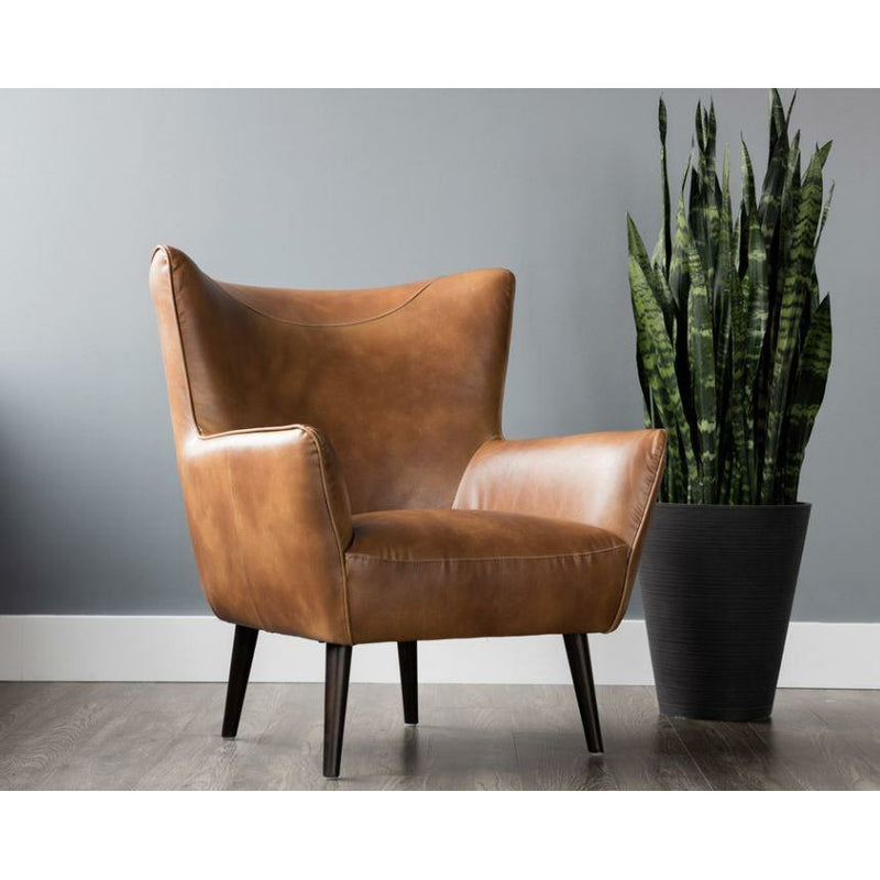 Luther Lounge Chair - Tobacco Tan